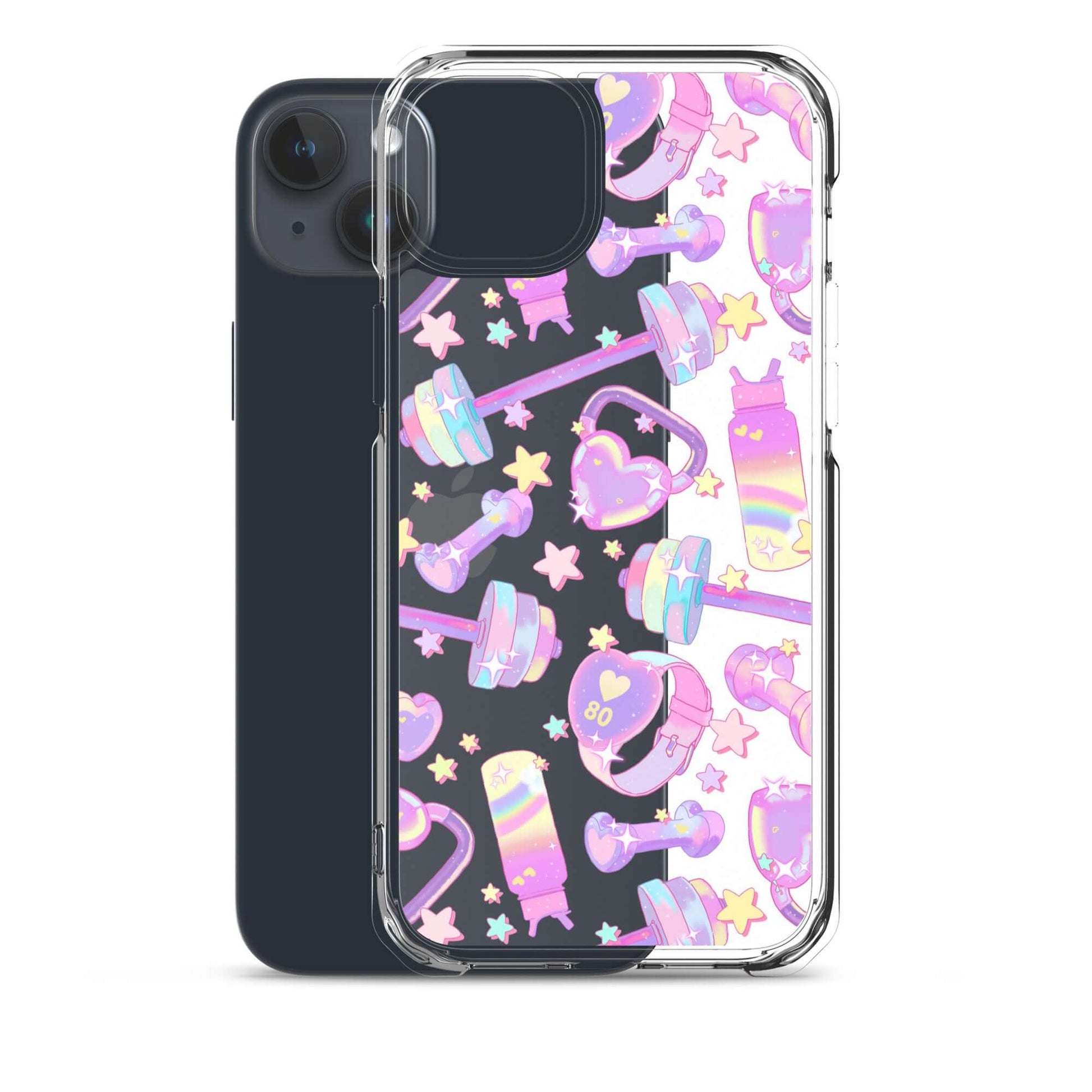 Stylish Glitter Gains iPhone® Clear Case with durable protection against scratches and dirt, perfect for your iPhone®.