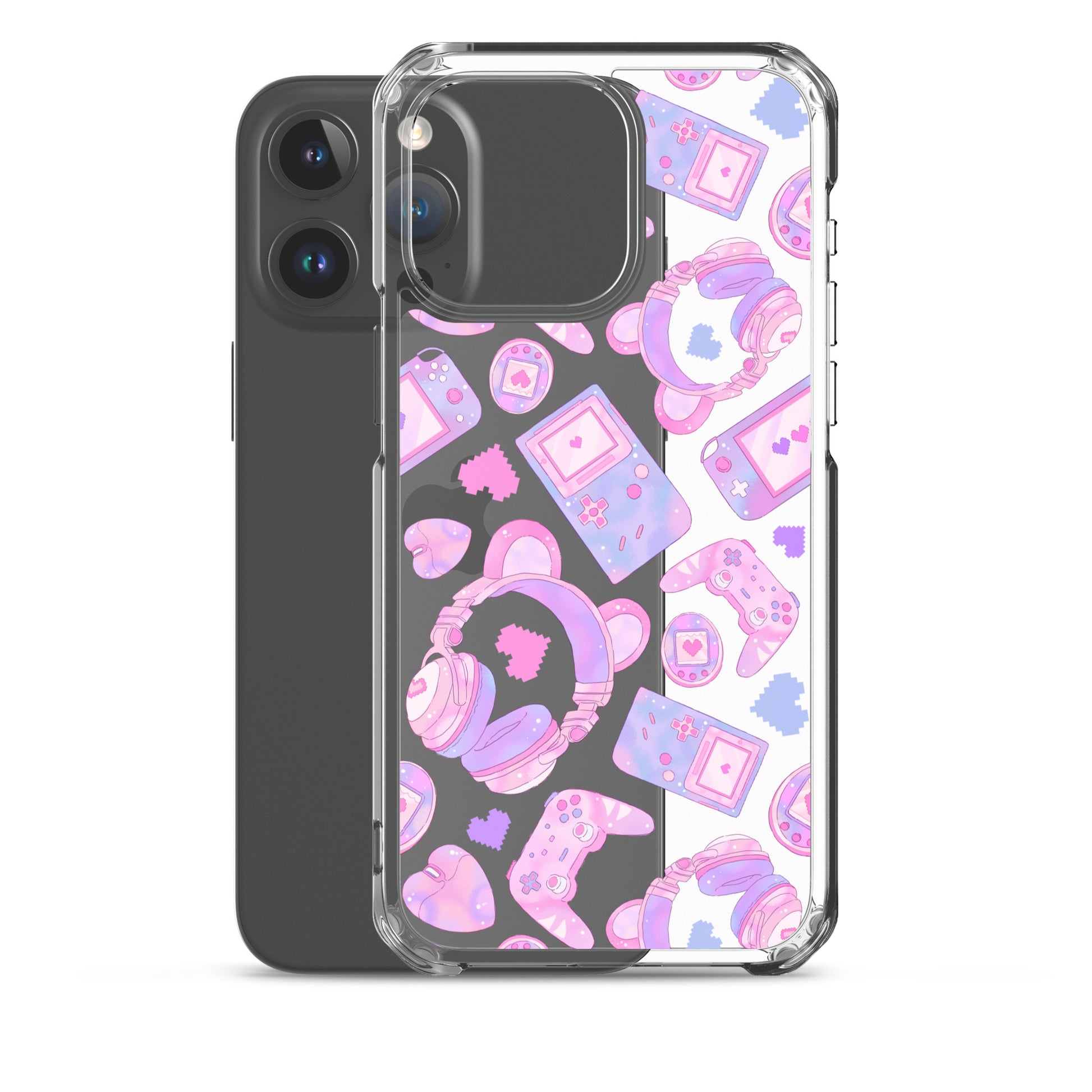 Protect your iPhone® with the stylish Gamer Girl iPhone® Clear Case, featuring a playful gaming design.