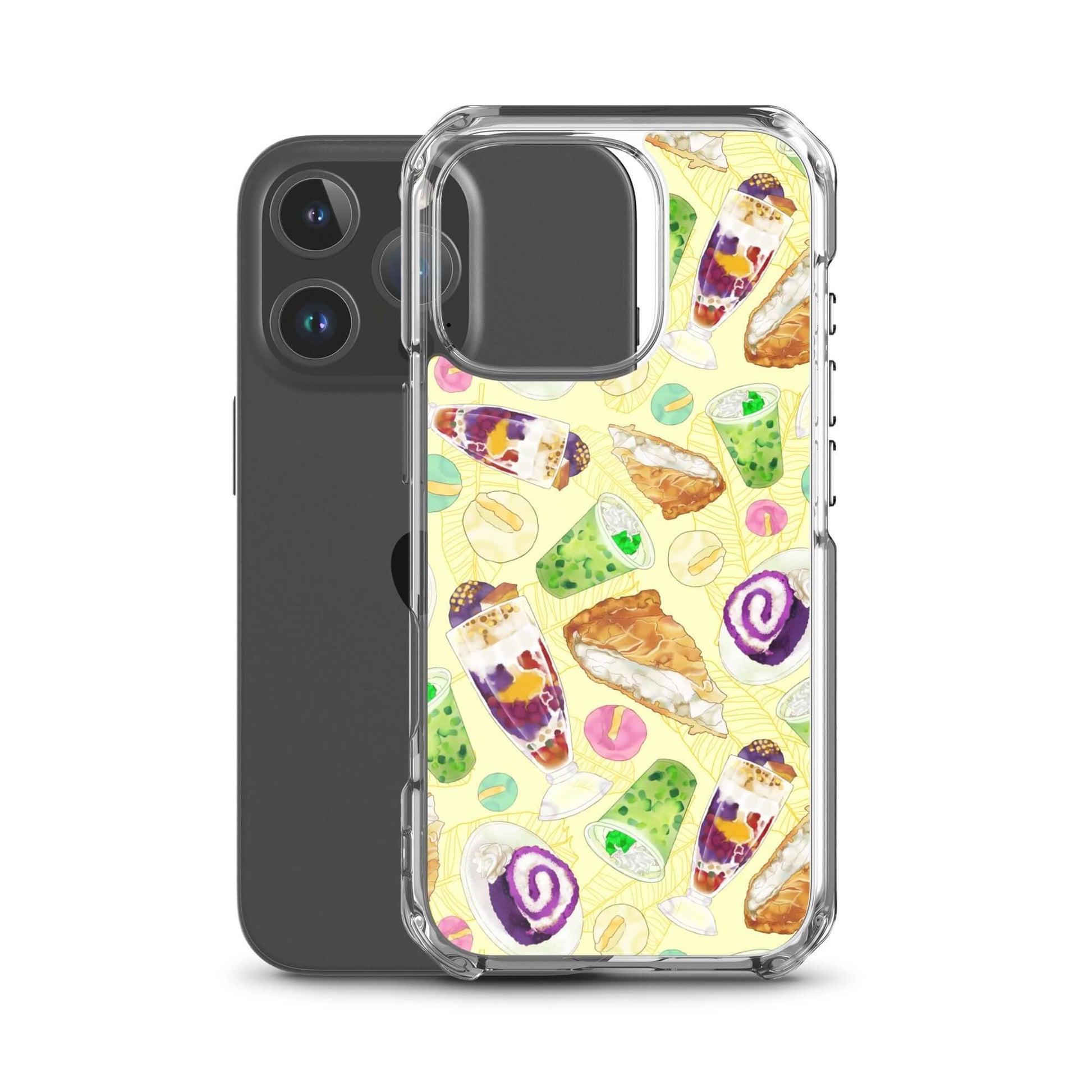 Showcasing delicious ube rolls and halo-halo, the Filipino Dessert iPhone® Clear Case adds charm and protection.