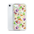 Showcase your love for sweets with the Filipino Dessert iPhone® Clear Case featuring vibrant ube rolls and halo-halo.