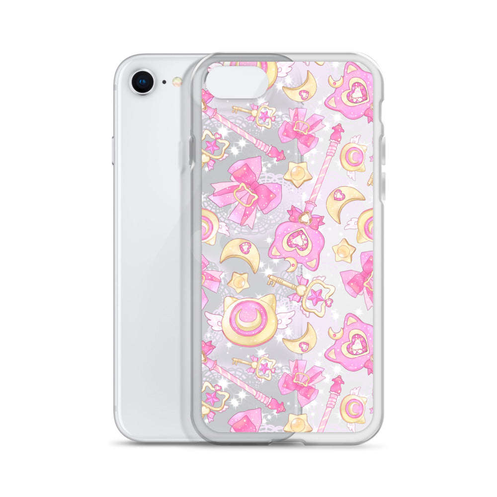 Showcase your style with the Magical Girl iPhone® Clear Case featuring vibrant designs and sleek protection for your phone.