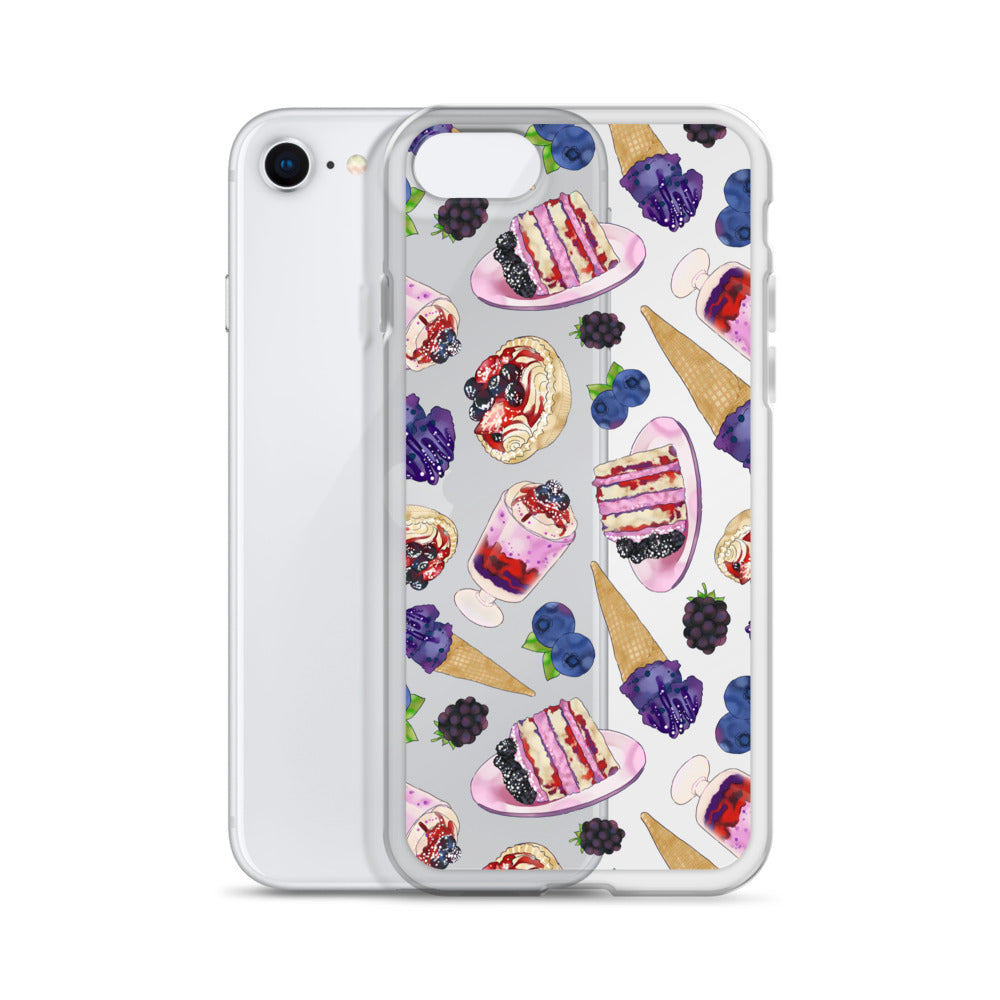 Sleek Berry iPhone® Clear Case features a solid back and flexible sides for ultimate protection and easy access.