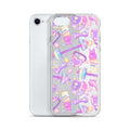Sleek Glitter Gains iPhone® Clear Case with colorful design, providing durable protection from scratches and dirt.