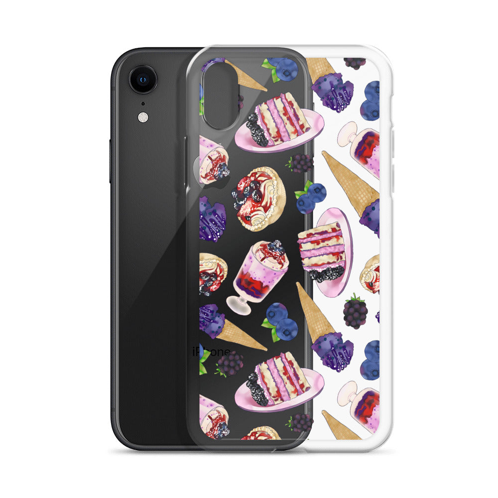 Sleek Berry iPhone® Clear Case features a solid back and flexible sides for easy access and protection from damage.