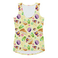 Colorful Filipino Dessert Tank Top featuring traditional treats, perfect for showcasing your heritage. Ideal for any wardrobe!