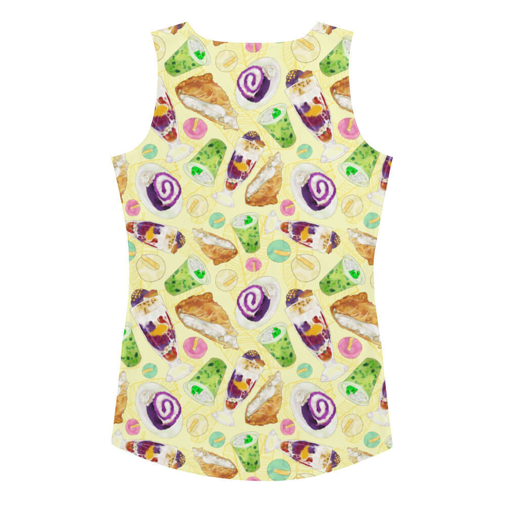 Show off your style with the Filipino Dessert Tank Top, featuring vibrant Filipino desserts for a unique look!
