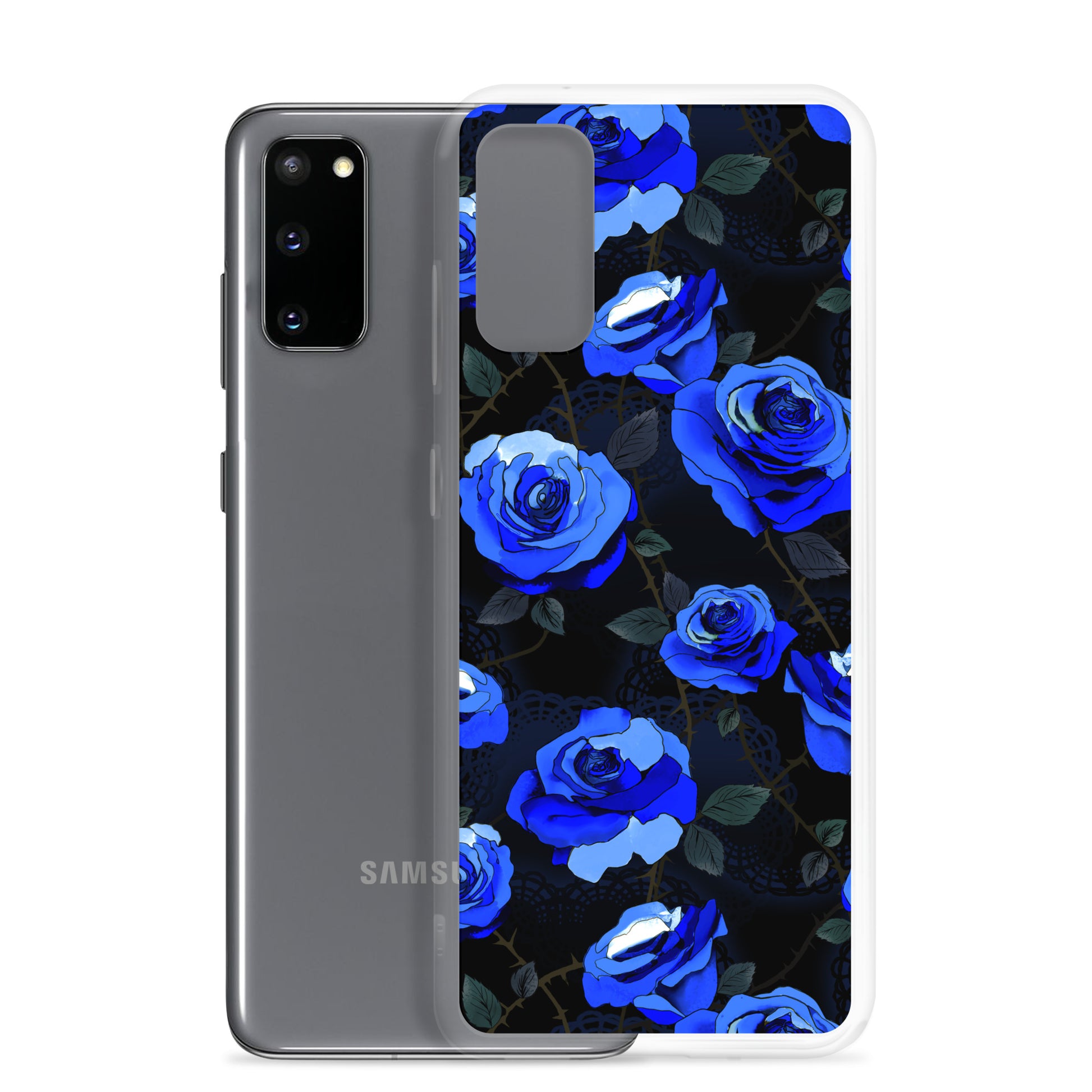 Stylish Enchanted Rose Samsung® Clear Case offers sleek protection against scratches and dirt for your phone.