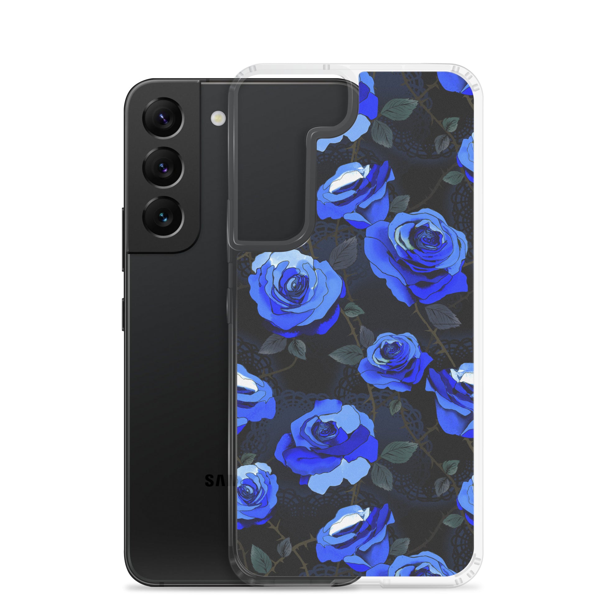 Stylish Enchanted Rose Samsung® Clear Case offers sleek protection for your phone from scratches and dirt.