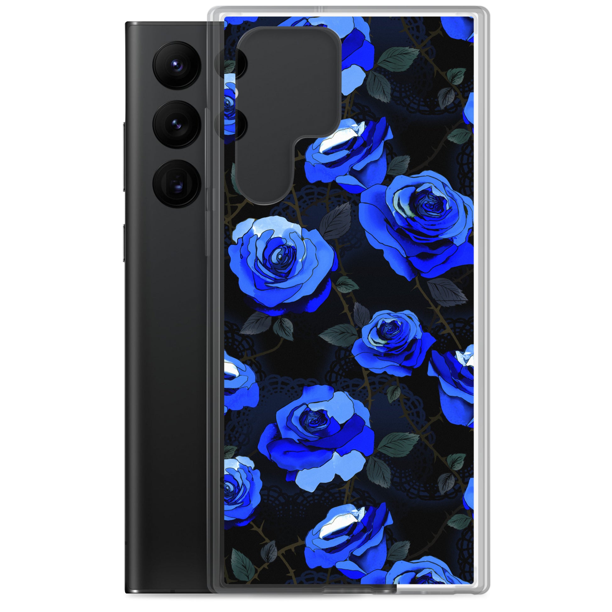 Protect your phone with the stylish Enchanted Rose Samsung® Clear Case, designed for durability and easy access.