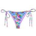 Bright and stylish Enchanted Rose String Bikini Bottom, perfect for poolside relaxation this summer.