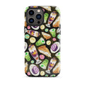 Colorful Filipino Dessert iPhone® Tough Case featuring sweet treats, perfect for celebrating Philippine cuisine.