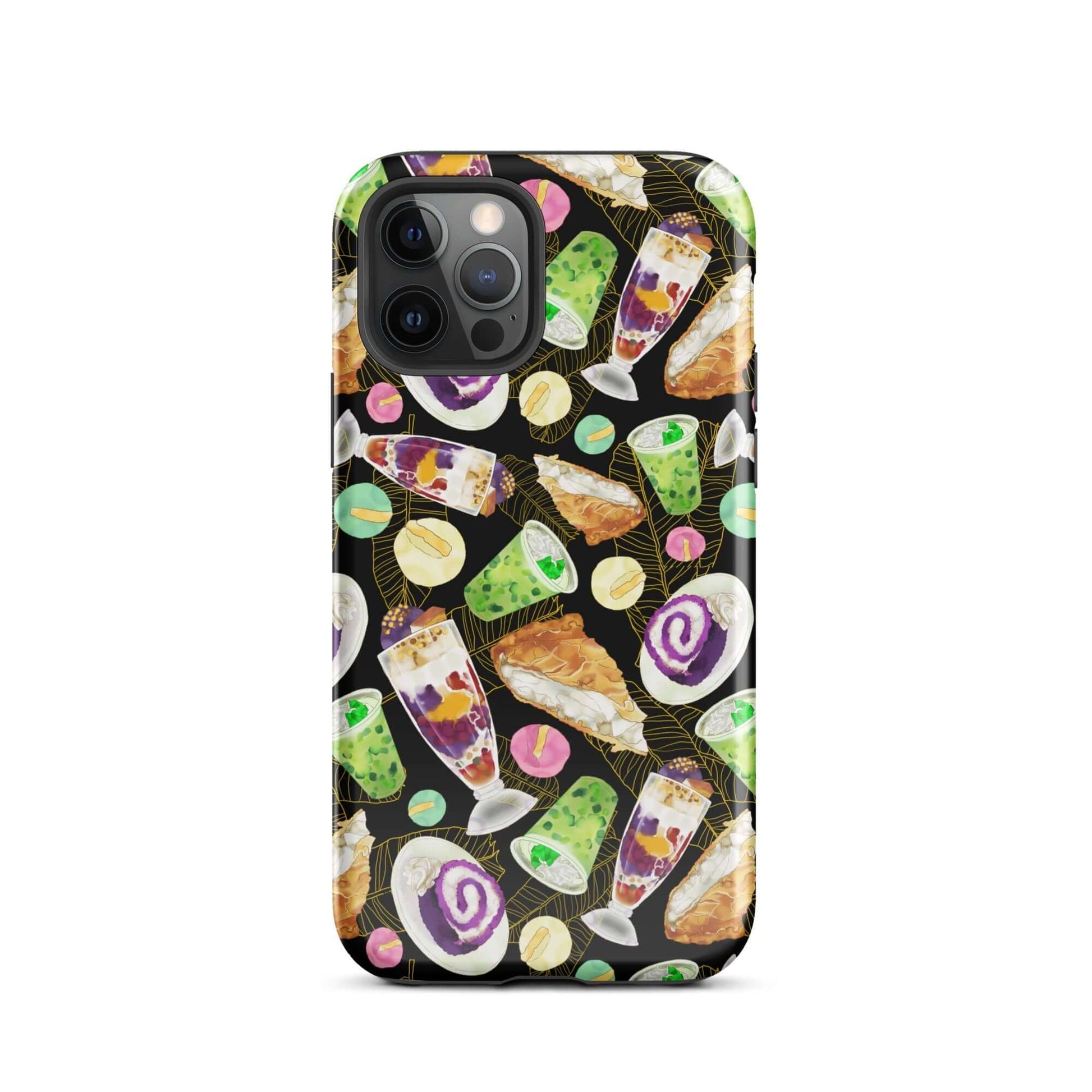 Colorful Filipino Dessert iPhone® Tough Case featuring traditional treats, perfect for showcasing your love for the Philippines.
