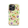 Colorful Filipino Dessert iPhone® Tough Case featuring vibrant dessert designs, perfect for food lovers.