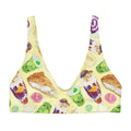 Vibrant Filipino Dessert Padded Bikini Top featuring delightful prints inspired by beloved Filipino treats.