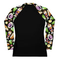 Stylish Filipino Dessert Rash Guard featuring vibrant dessert designs, perfect for active lifestyles.