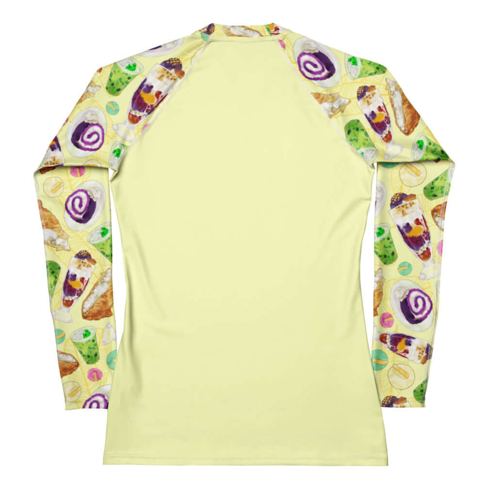 Stylishly showcase your love for treats with the Filipino Dessert Rash Guard, perfect for active lifestyles.
