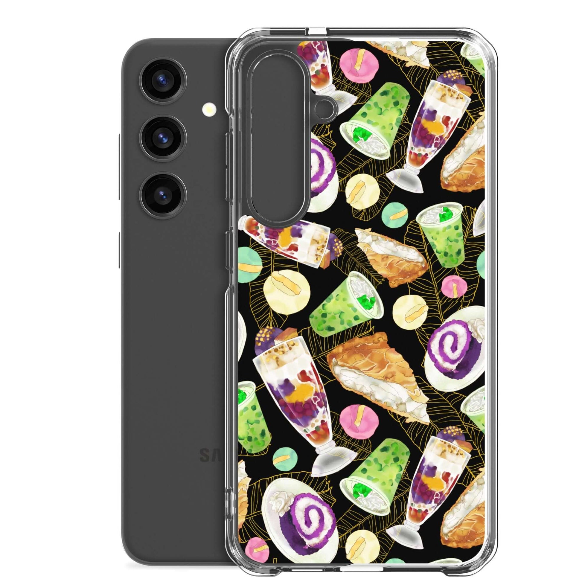 Showcasing vibrant ube rolls and halo-halo, the Filipino Dessert Samsung® Clear Case adds sweet style to your phone.