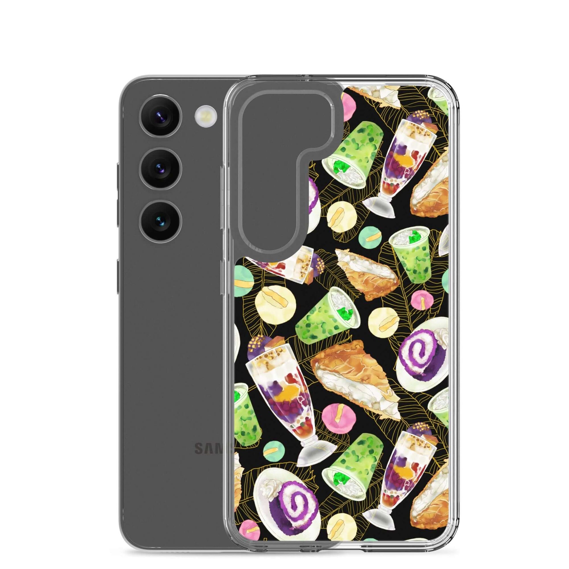 Showcasing delicious ube rolls and halo-halo, the Filipino Dessert Samsung® Clear Case adds style and protection.