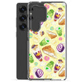 Showcase your love for sweets with the Filipino Dessert Samsung® Clear Case, featuring ube rolls and halo-halo designs.