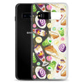 Showcase your style with the Filipino Dessert Samsung® Clear Case featuring vibrant ube rolls and halo-halo delights.