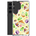 Showcase your love for treats with the Filipino Dessert Samsung® Clear Case featuring vibrant ube rolls and halo-halo.