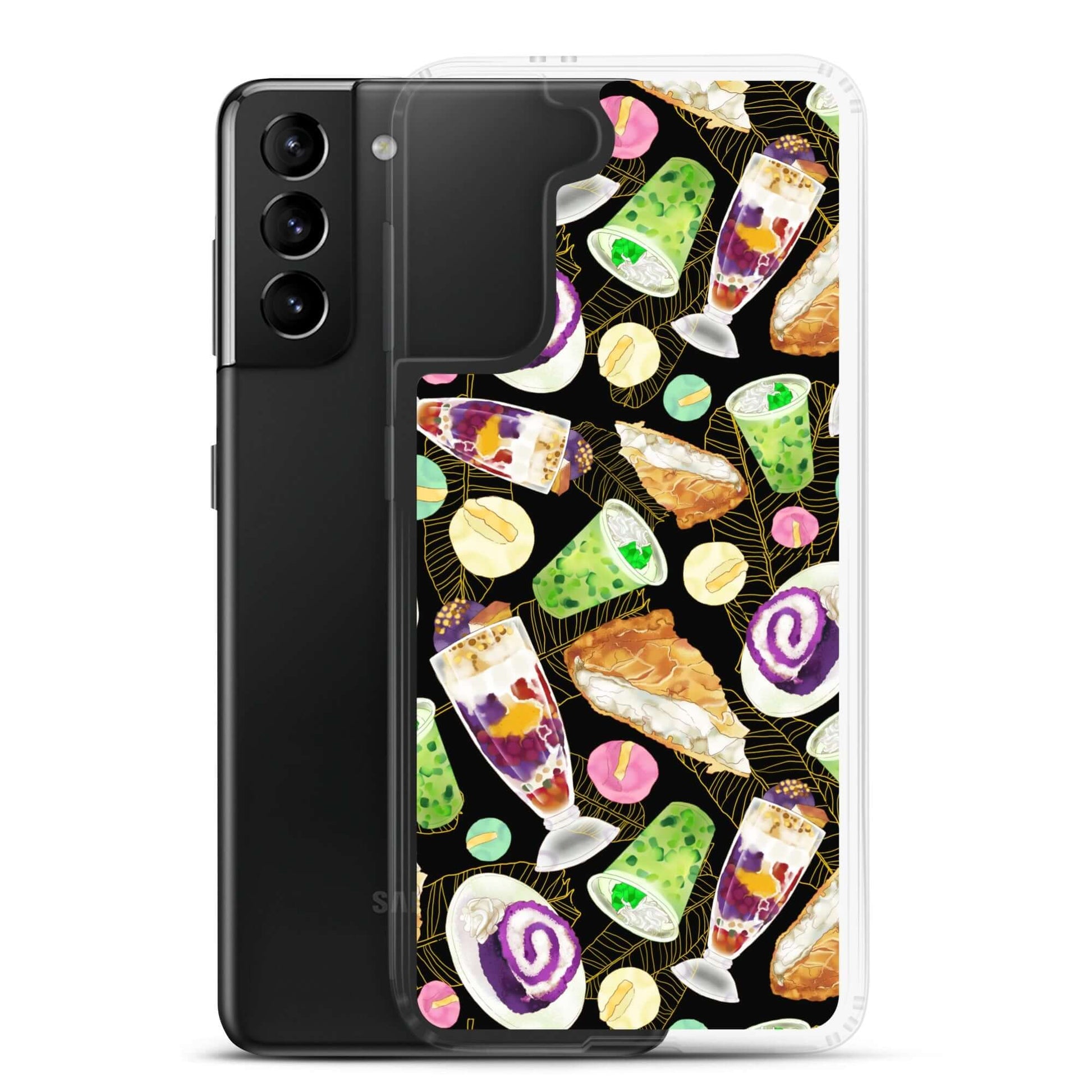 Showcasing vibrant Filipino treats, the Filipino Dessert Samsung® Clear Case adds style while protecting your phone.