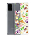 Showcase your style with the Filipino Dessert Samsung® Clear Case, featuring delightful ube rolls and halo-halo treats.