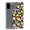 Colorful Filipino Dessert Samsung® Clear Case featuring ube rolls and halo-halo, perfect for sweet tooth lovers.