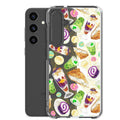 Showcase your style with the Filipino Dessert Samsung® Clear Case featuring colorful ube rolls and halo-halo delights.