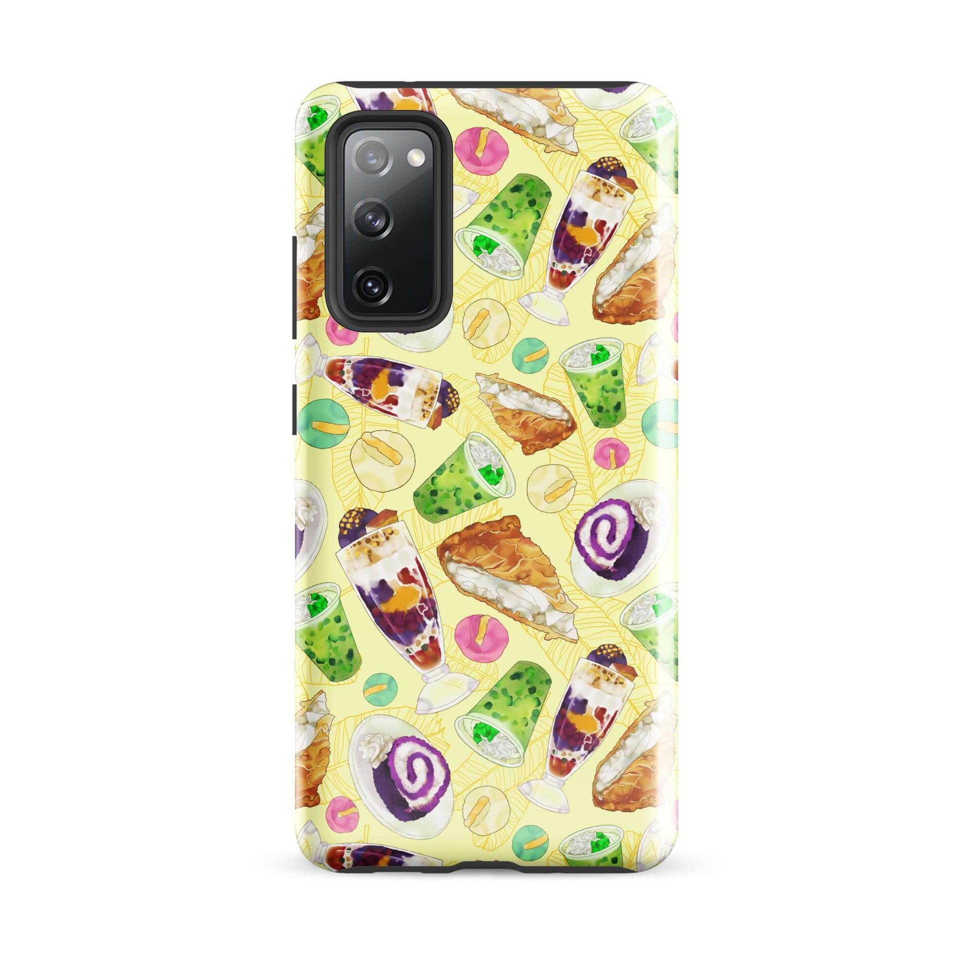Colorful Filipino Dessert Samsung® Tough Case featuring popular treats, perfect for showcasing your love for the Philippines.