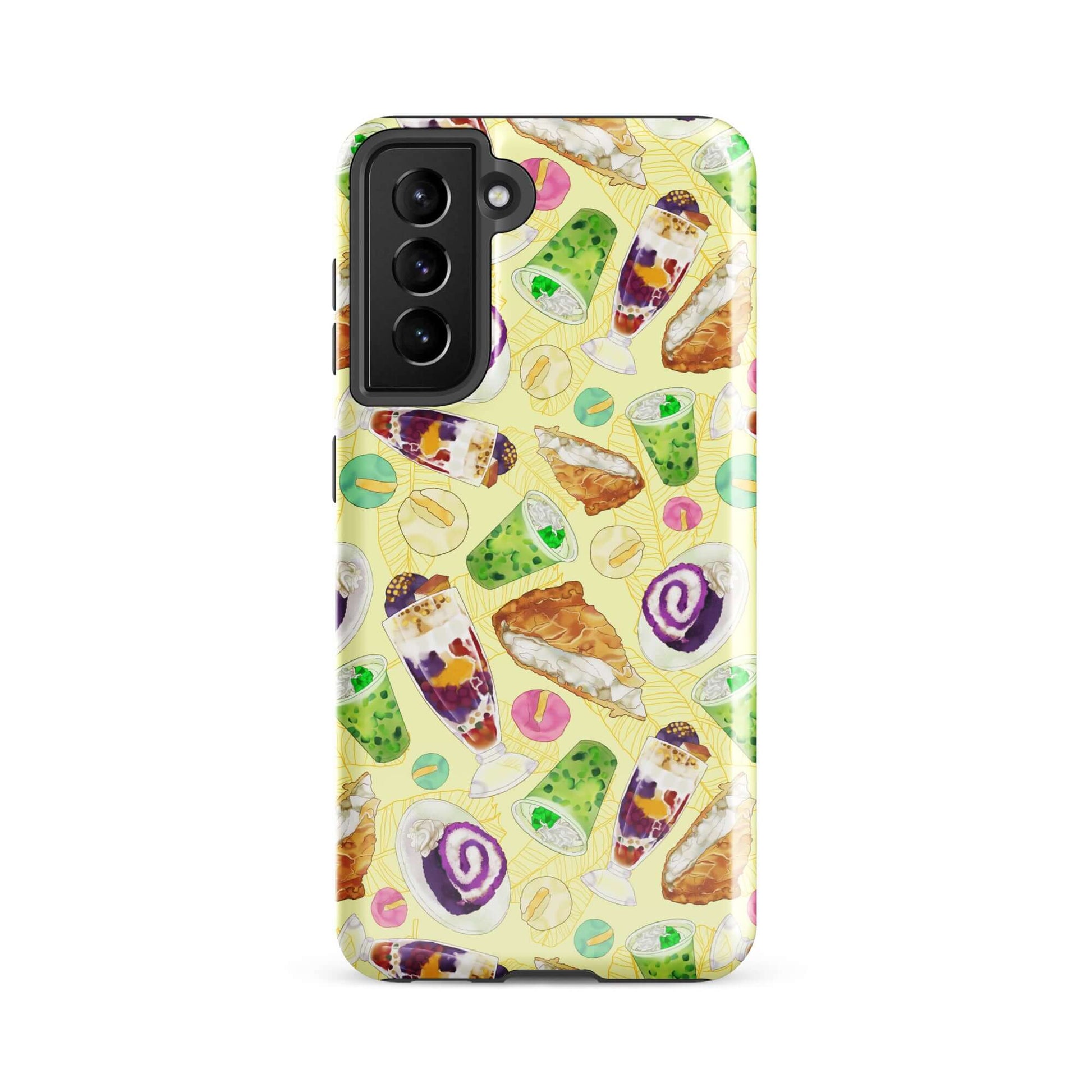 Celebrate Filipino cuisine with the stylish Filipino Dessert Samsung® Tough Case, featuring delightful dessert designs.