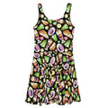 Stylish Filipino Dessert Skater Dress featuring vibrant dessert prints, perfect for a fun, tropical look.