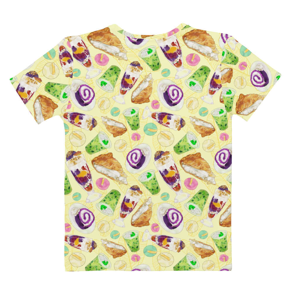 Stylish Filipino Dessert T-shirt featuring colorful designs of beloved treats like halo-halo, perfect for dessert lovers.