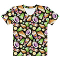 Stylish Filipino Dessert T-shirt featuring vibrant prints of iconic desserts, perfect for food lovers.