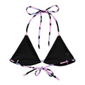 Gamer Girl Padded String Bikini Top features eco-friendly design and adjustable straps for stylish summer fun.