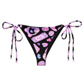 Gamer Girl String Bikini Bottom features fun gaming prints, perfect for poolside relaxation this summer.