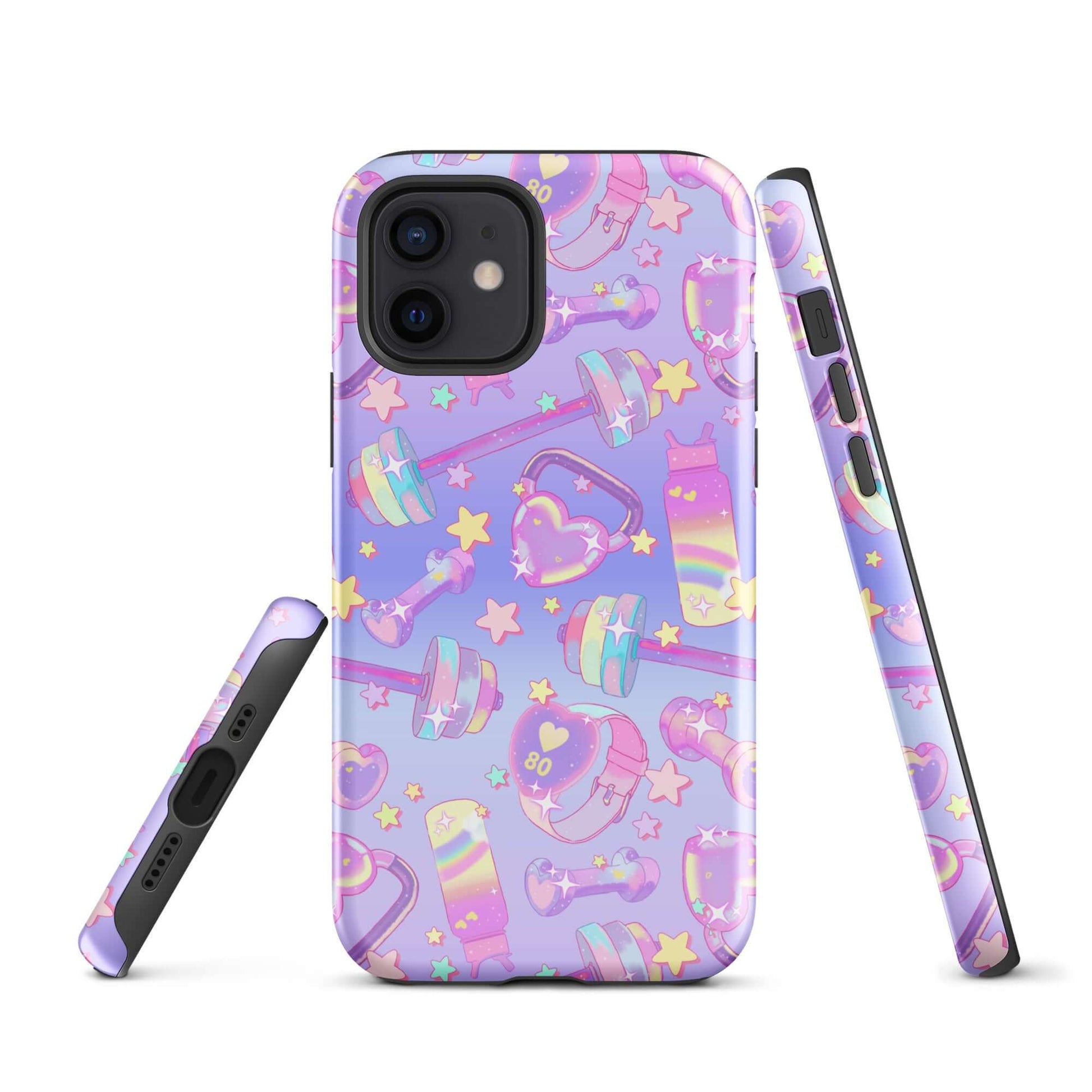 Stylish and durable, the Glitter Gains iPhone® Tough Case features a vibrant design to keep your phone safe and fashionable.
