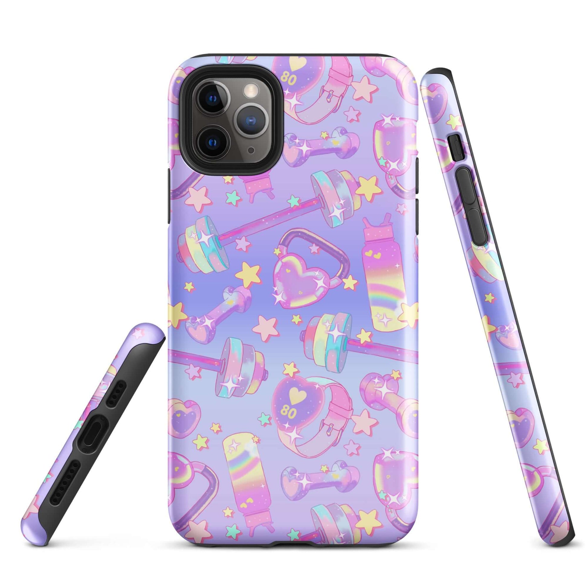 Protect your phone in style with the Glitter Gains iPhone® Tough Case featuring a vibrant, trendy design.