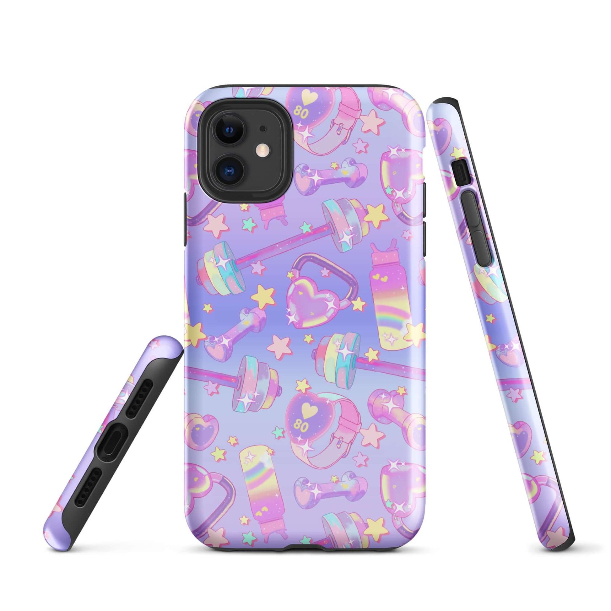 Stylish Glitter Gains iPhone® Tough Case featuring a durable, dual-layer design for ultimate phone protection.