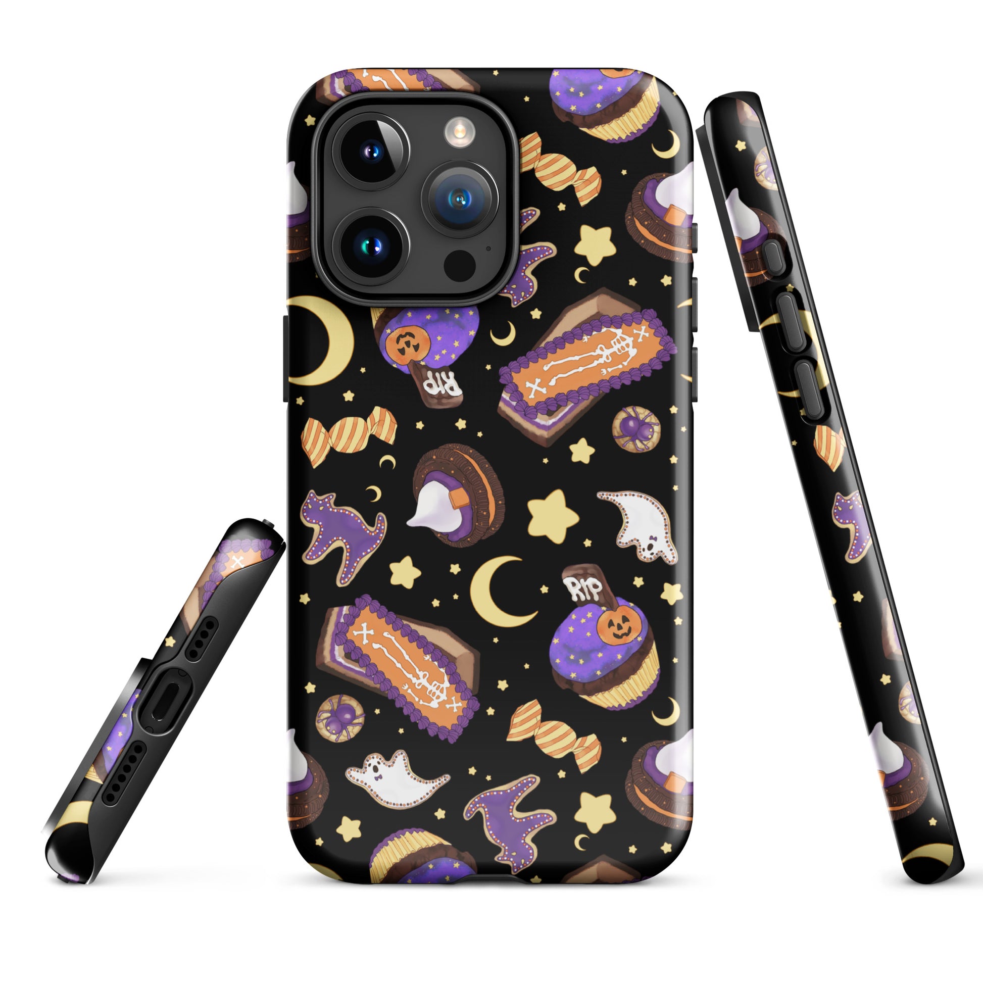 Stylish Halloween Treat iPhone® Tough Case features fun designs and durable protection for your phone all year round.