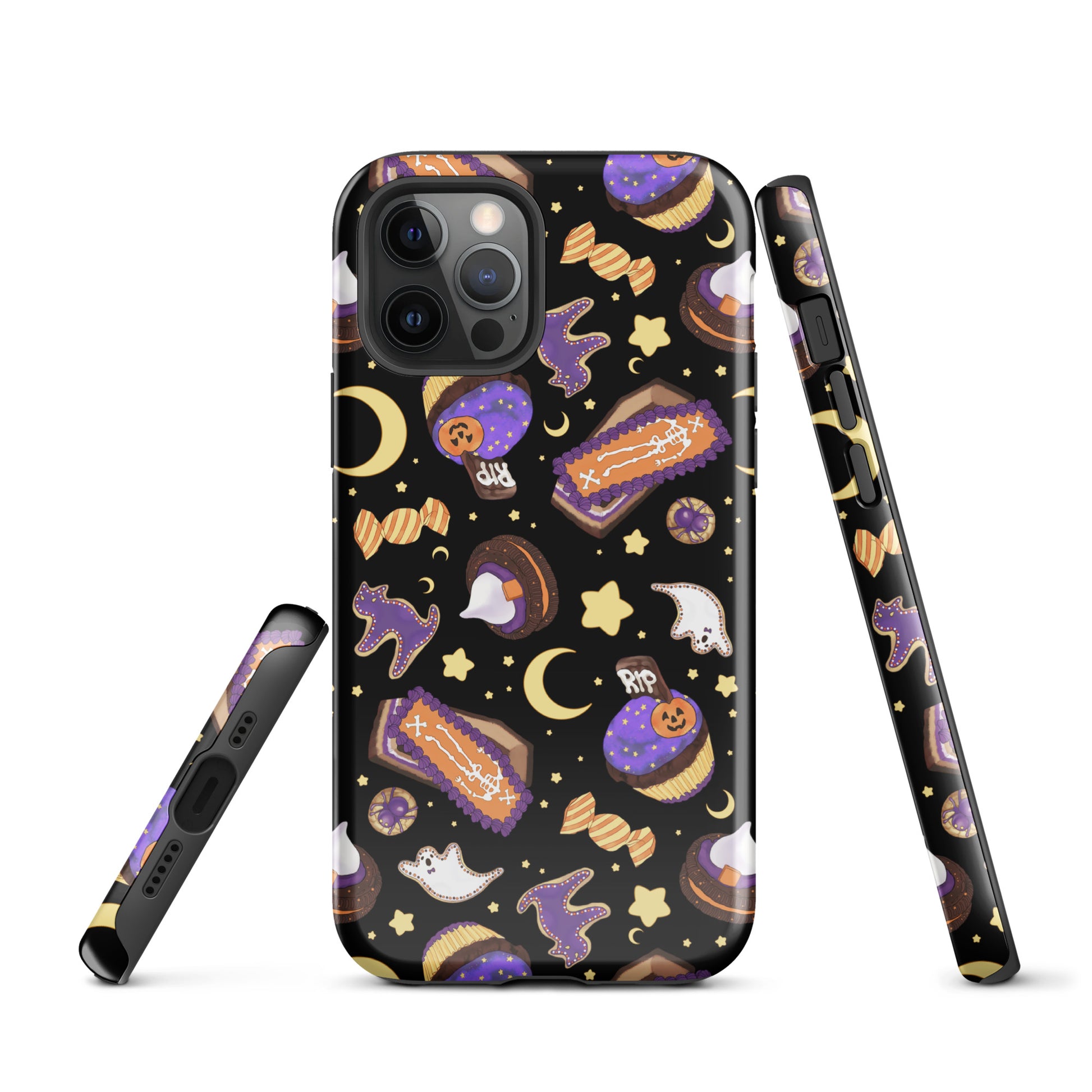 Stylishly protect your phone with the durable Halloween Treat iPhone® Tough Case featuring fun Halloween designs.