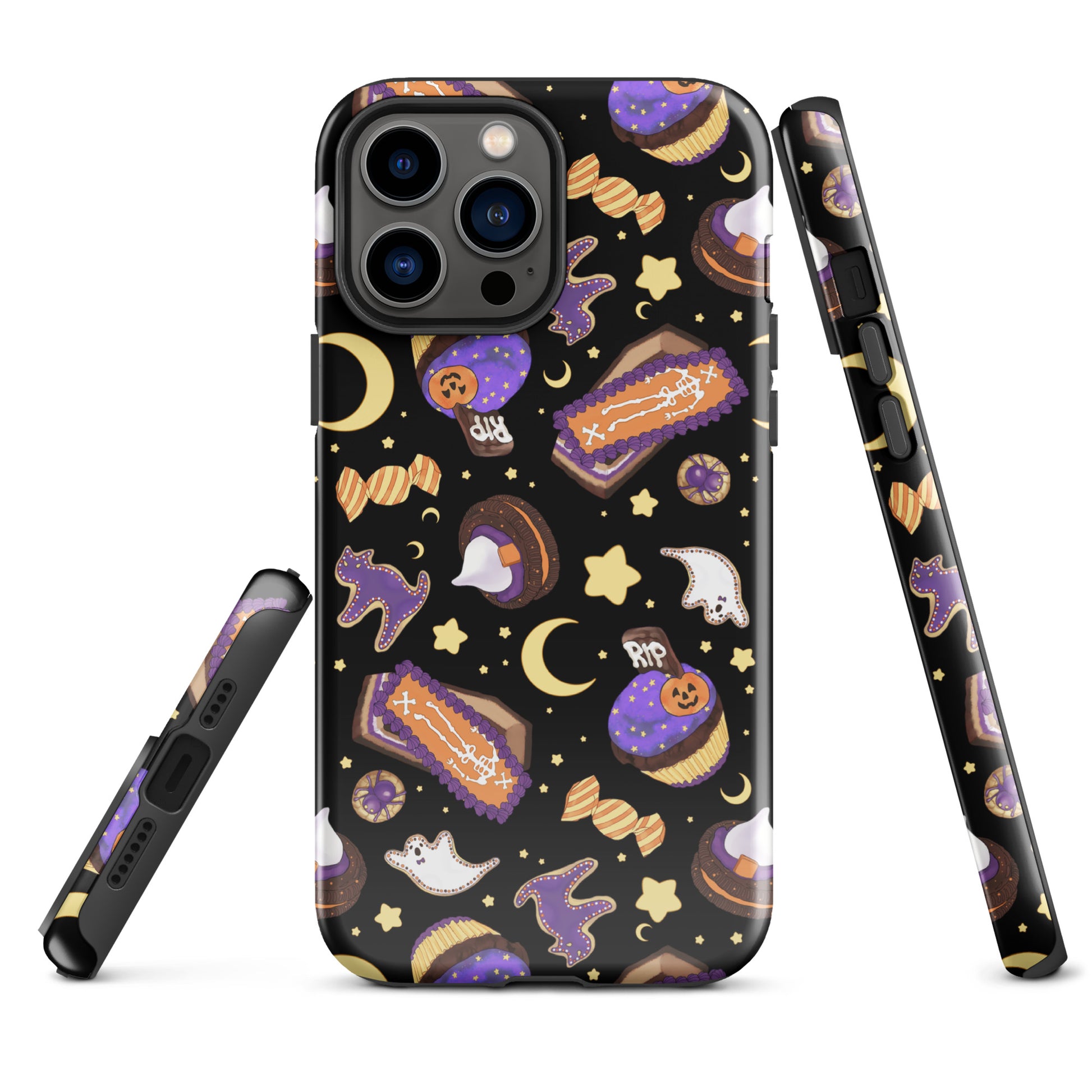 Stylish Halloween Treat iPhone® Tough Case with durable design, perfect for protecting your phone all year round!