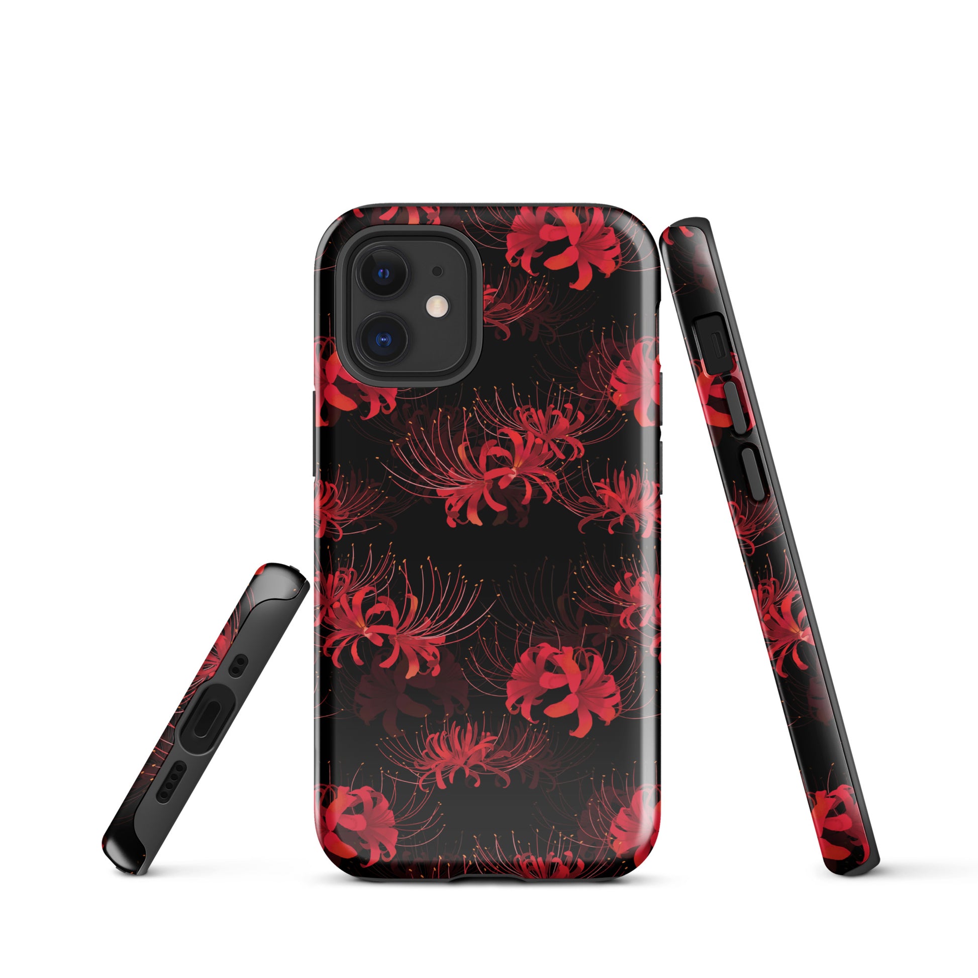 Stylish Higanbana iPhone® Tough Case featuring a durable dual-layer design for maximum protection and elegance.