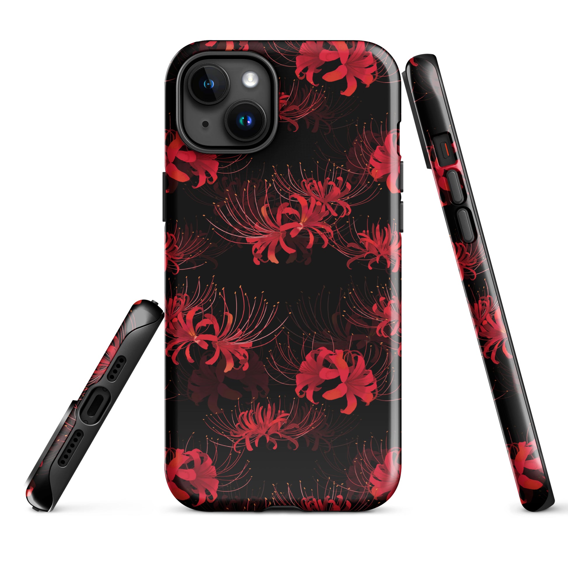 Stylishly protect your phone with the Higanbana iPhone® Tough Case, featuring a vibrant floral design.