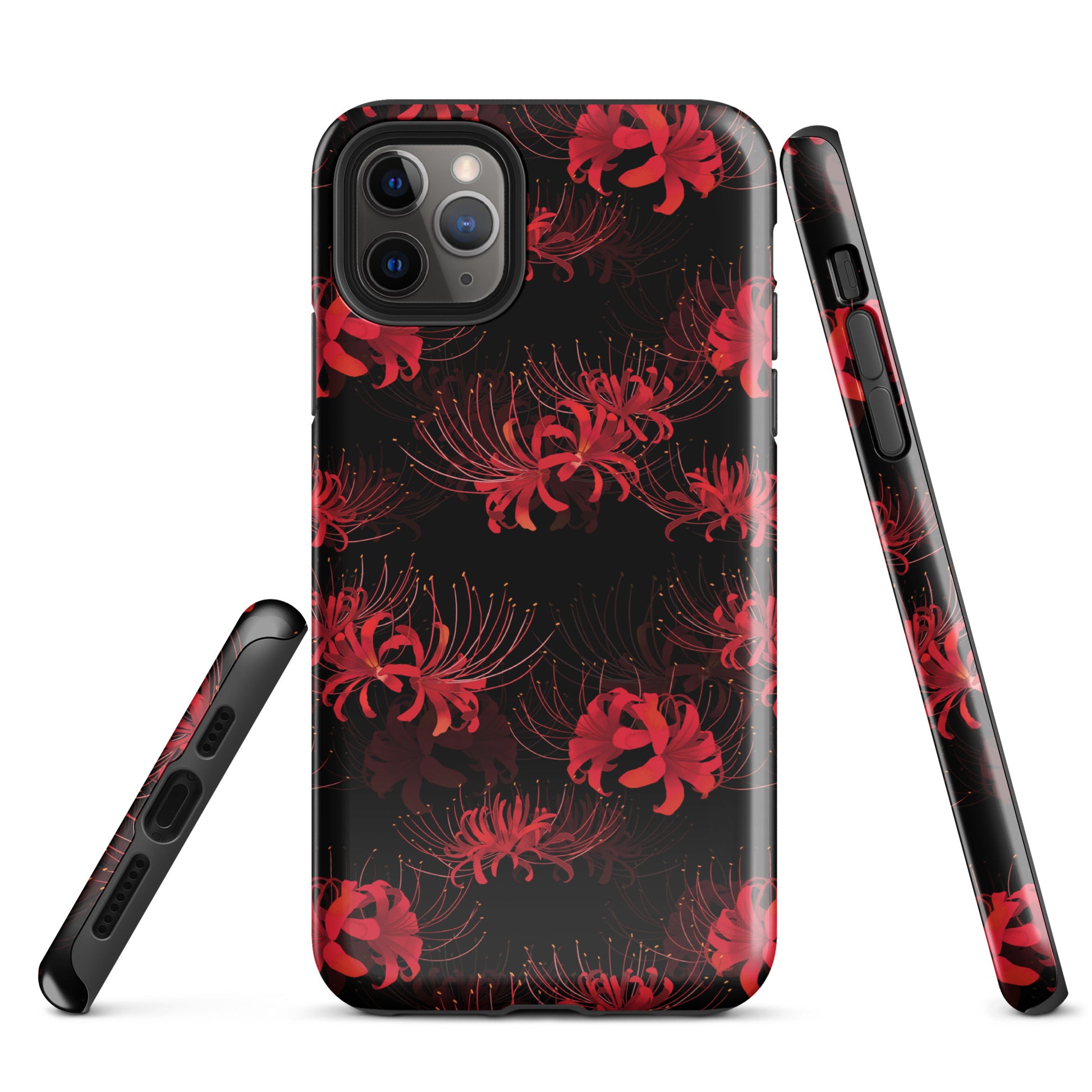 Stylishly protect your phone with the Higanbana iPhone® Tough Case featuring a vibrant floral design.