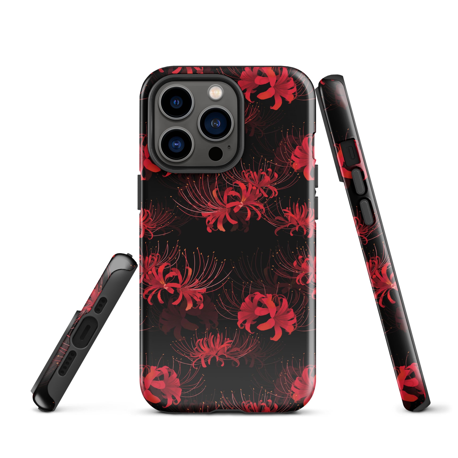 Stylish Higanbana iPhone® Tough Case with impact-resistant design, perfect for protecting your phone in style.