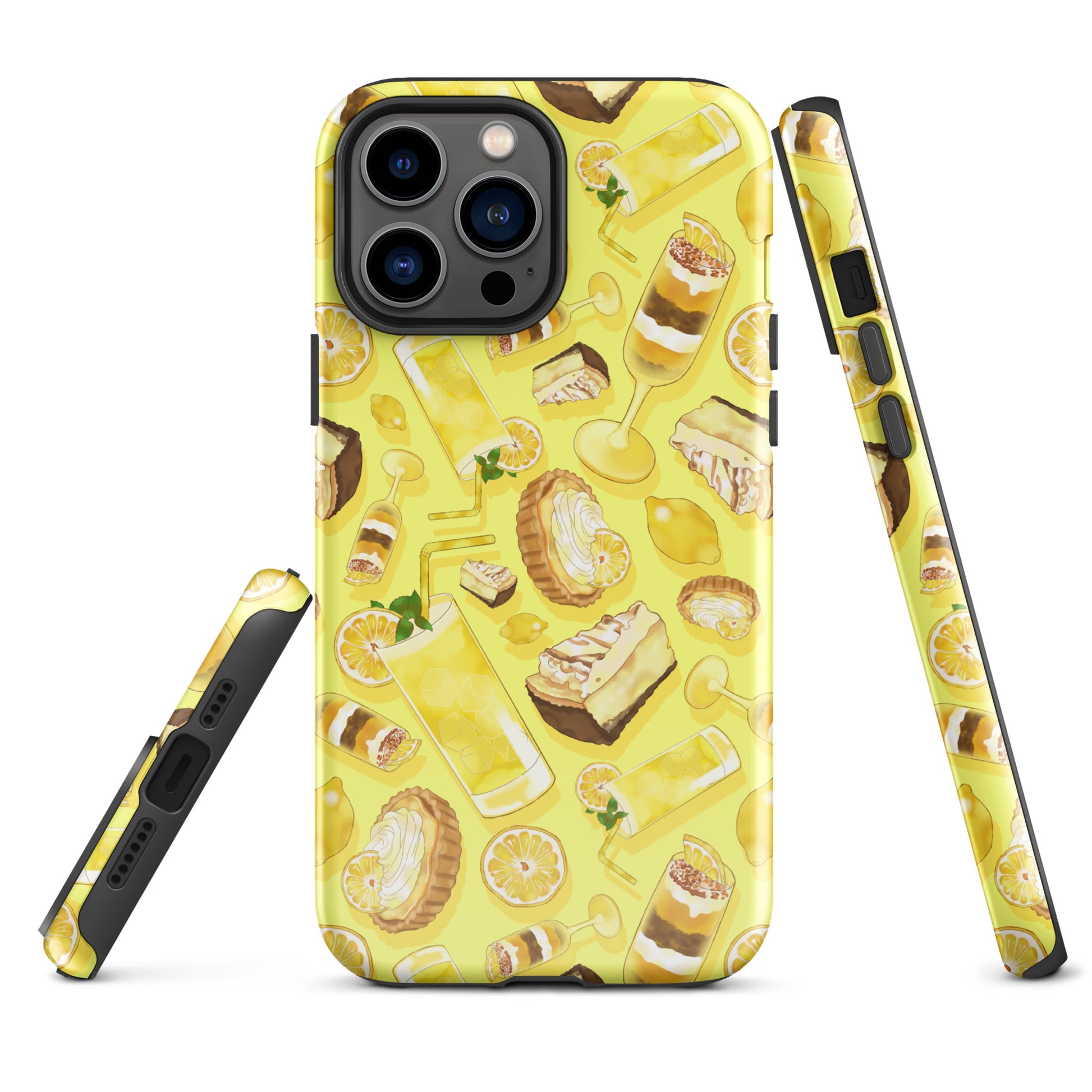 Stylish Lemon iPhone® Tough Case features a vibrant design with durable protection for your device all year round.