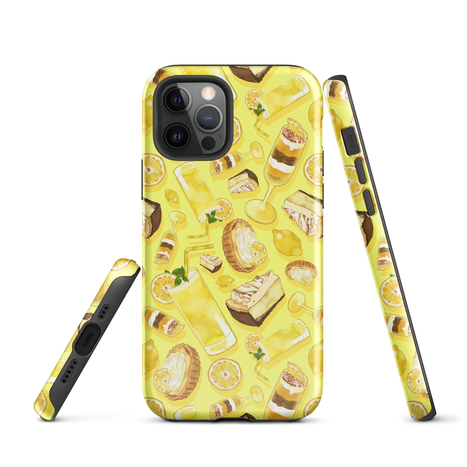 Lemon iPhone® Tough Case featuring a vibrant design for stylish protection and durability. Perfect for year-round use!