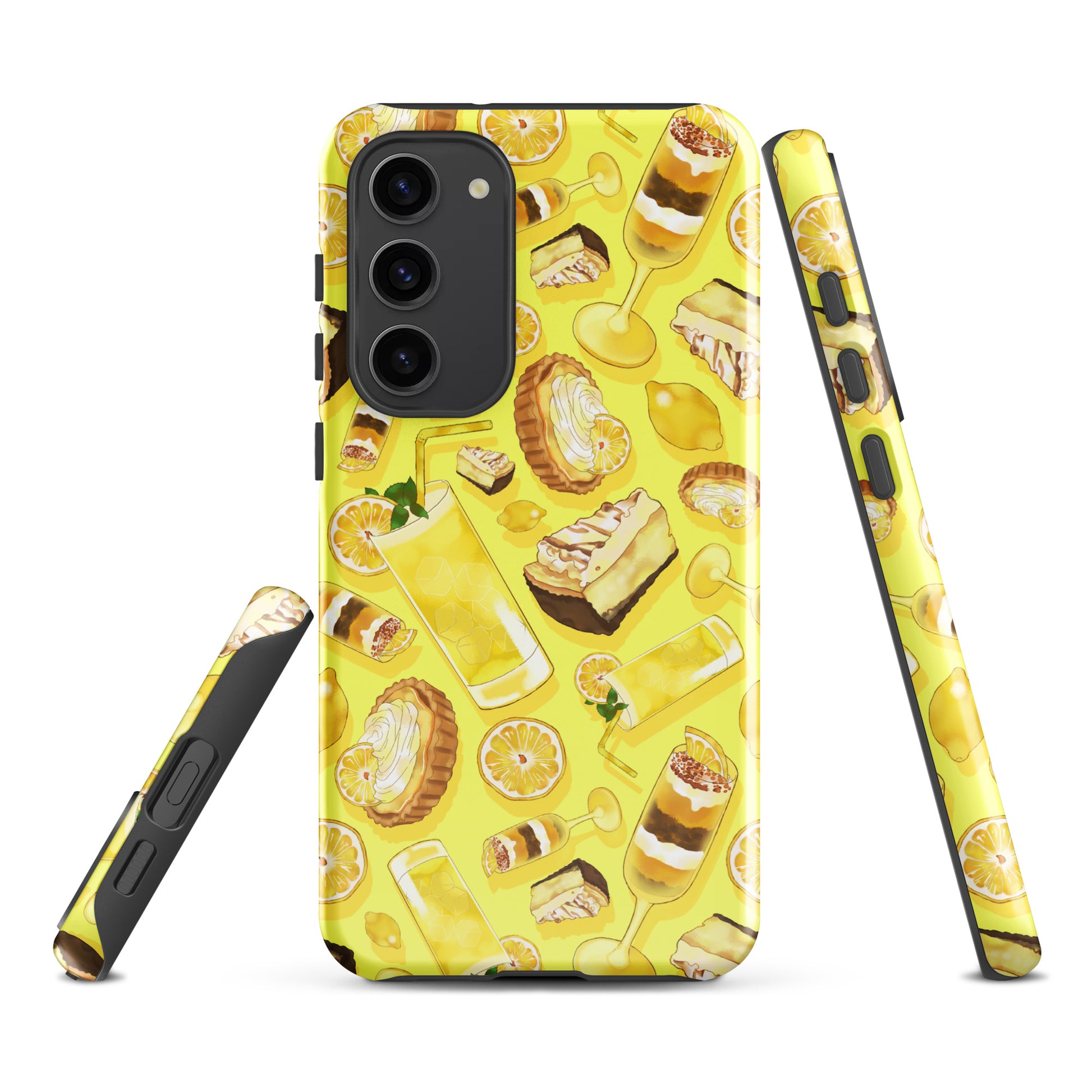 Lemon Samsung® Tough Case features a vibrant design, combining style and durability to protect your Samsung Galaxy.