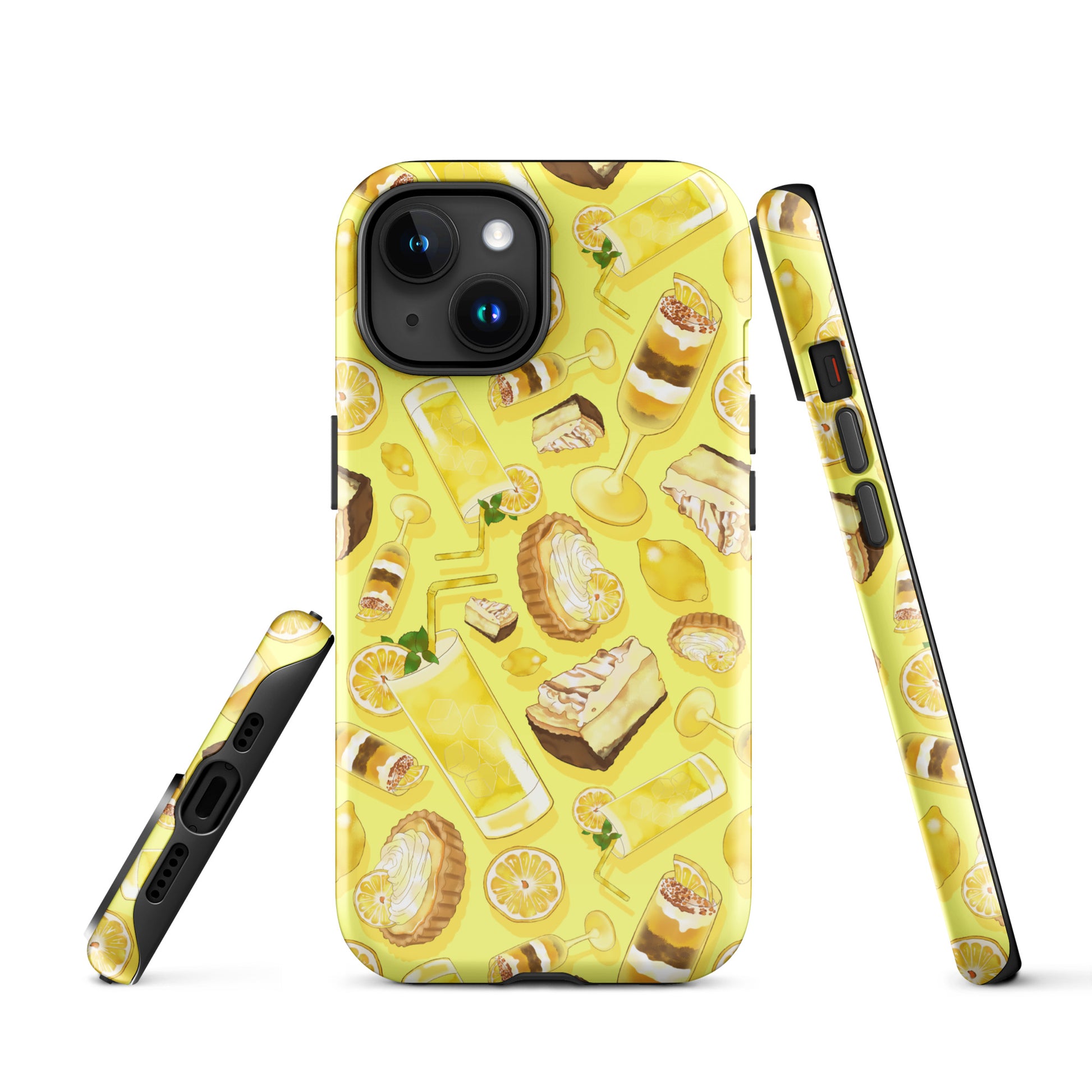 Stylishly protect your phone with the Lemon iPhone® Tough Case featuring a vibrant lemon design and durable layers.
